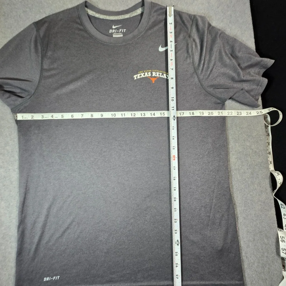 Nike Texas Relays Clyde Littlefield Dri-FIT T-Shirt Mens Large Charcoal Gray